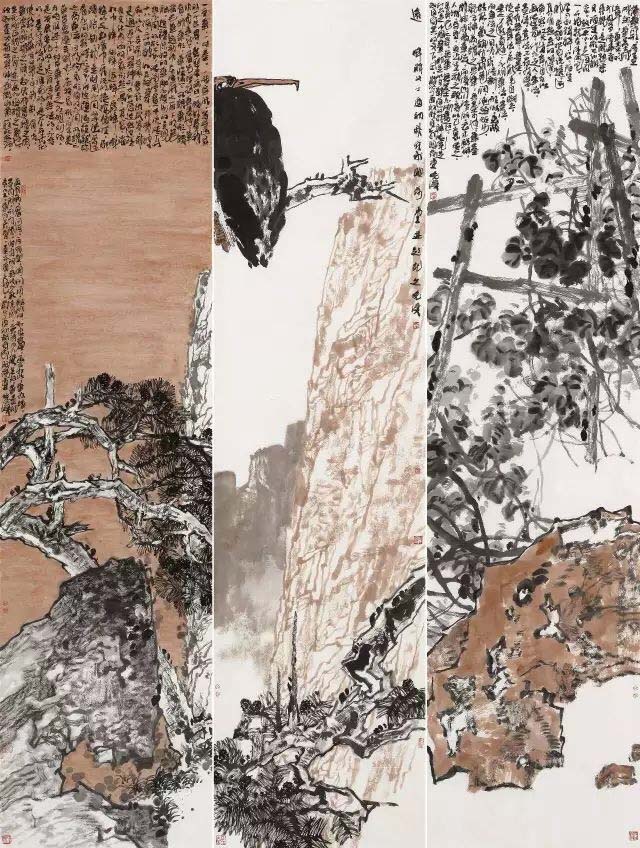 远眸 60X144cmX3