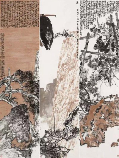 远眸 60X144cmX3